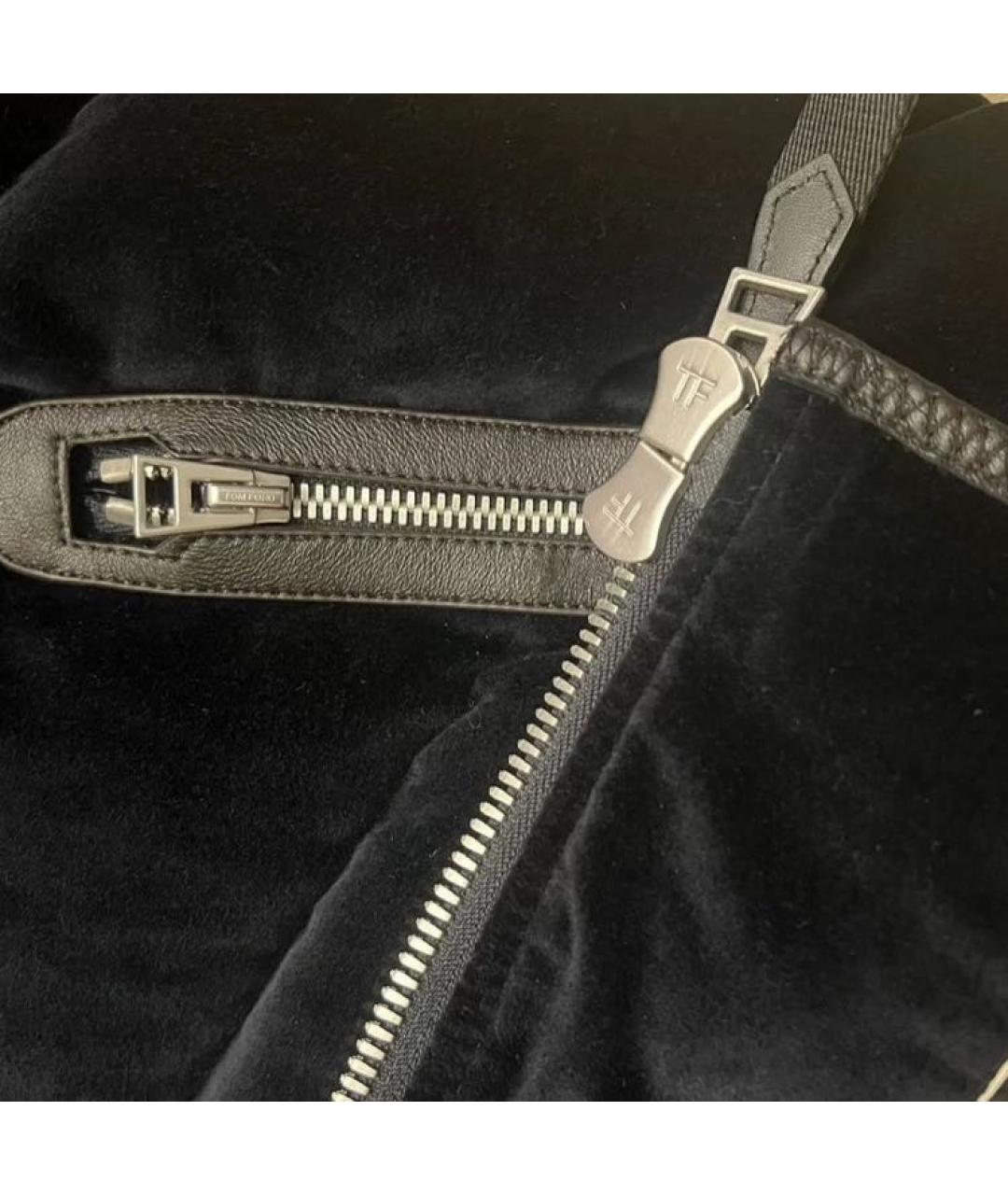 TOM FORD Темно-синий бархатный пуховик, фото 5