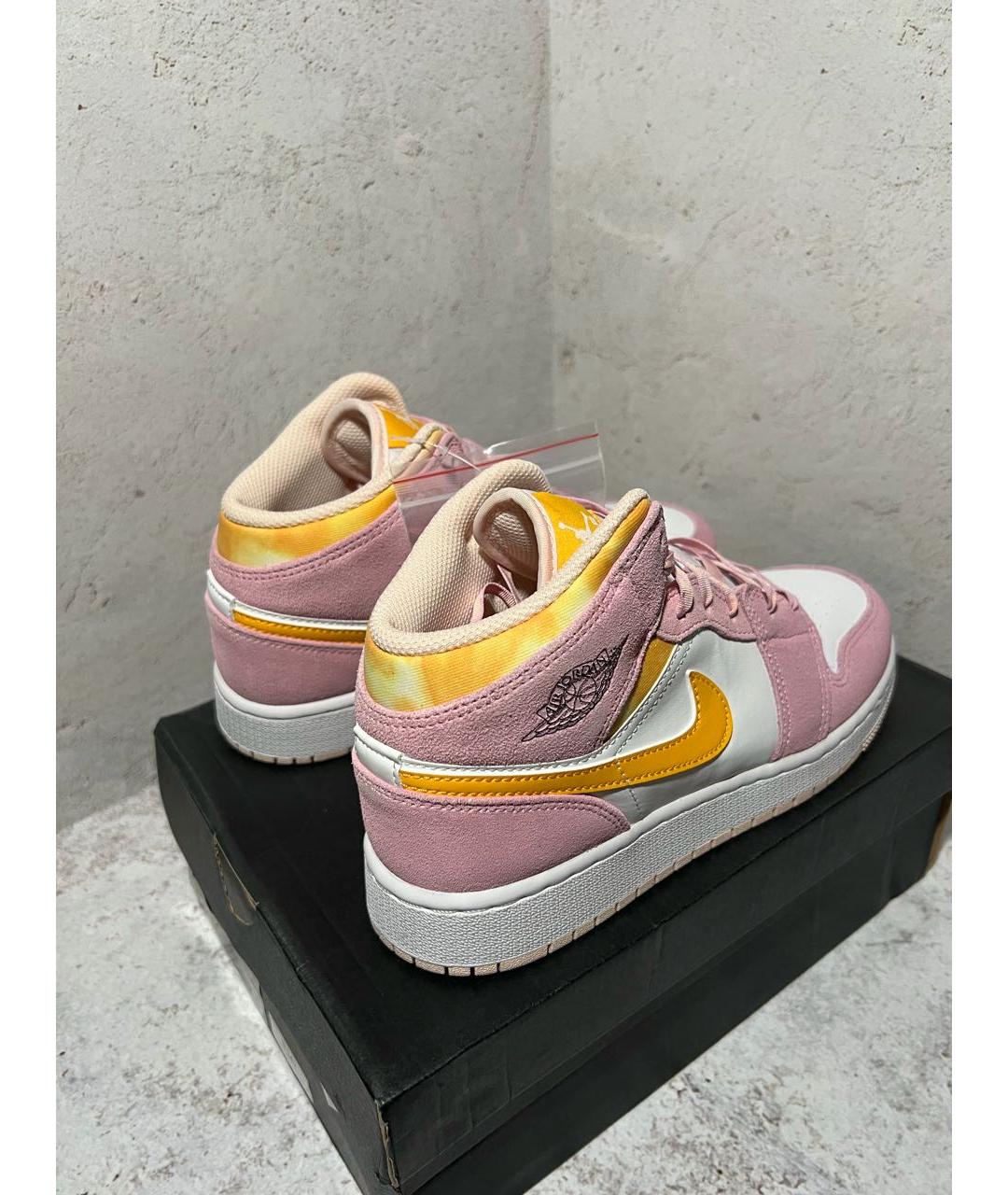 JORDAN Розовые замшевые кроссовки, фото 3
