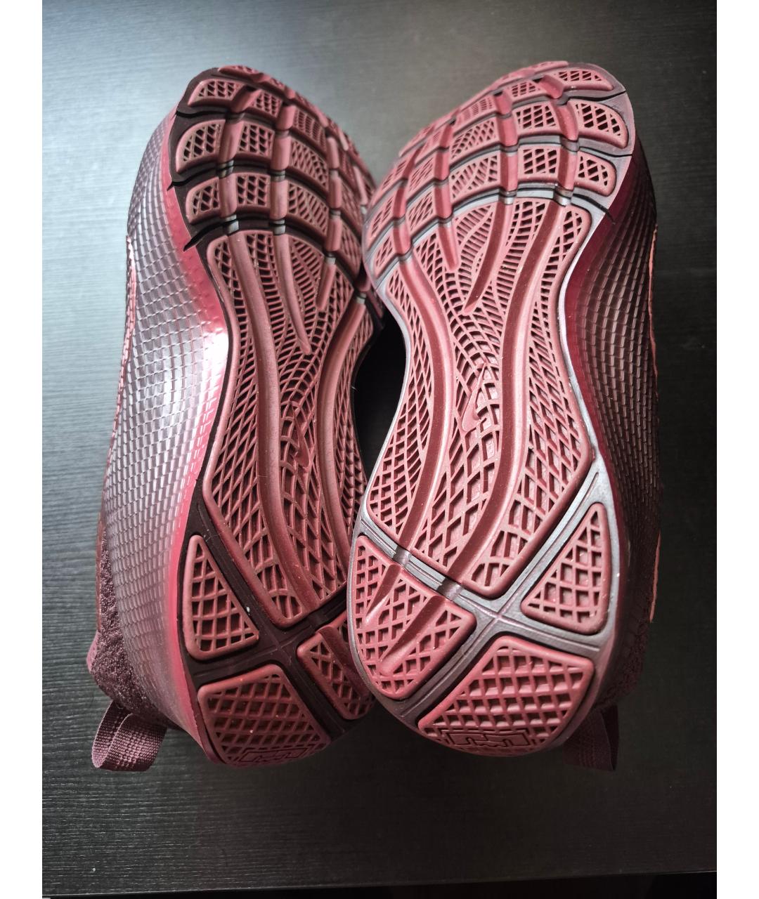 NIKE Красные синтетические низкие кроссовки / кеды, фото 5