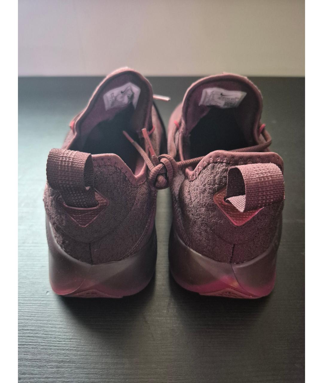 NIKE Красные синтетические низкие кроссовки / кеды, фото 4