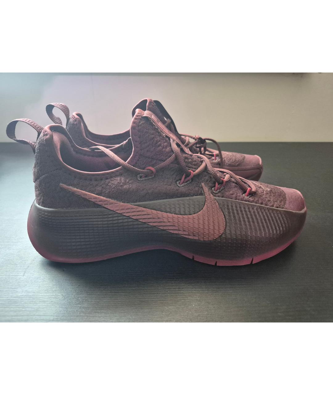 NIKE Красные синтетические низкие кроссовки / кеды, фото 7