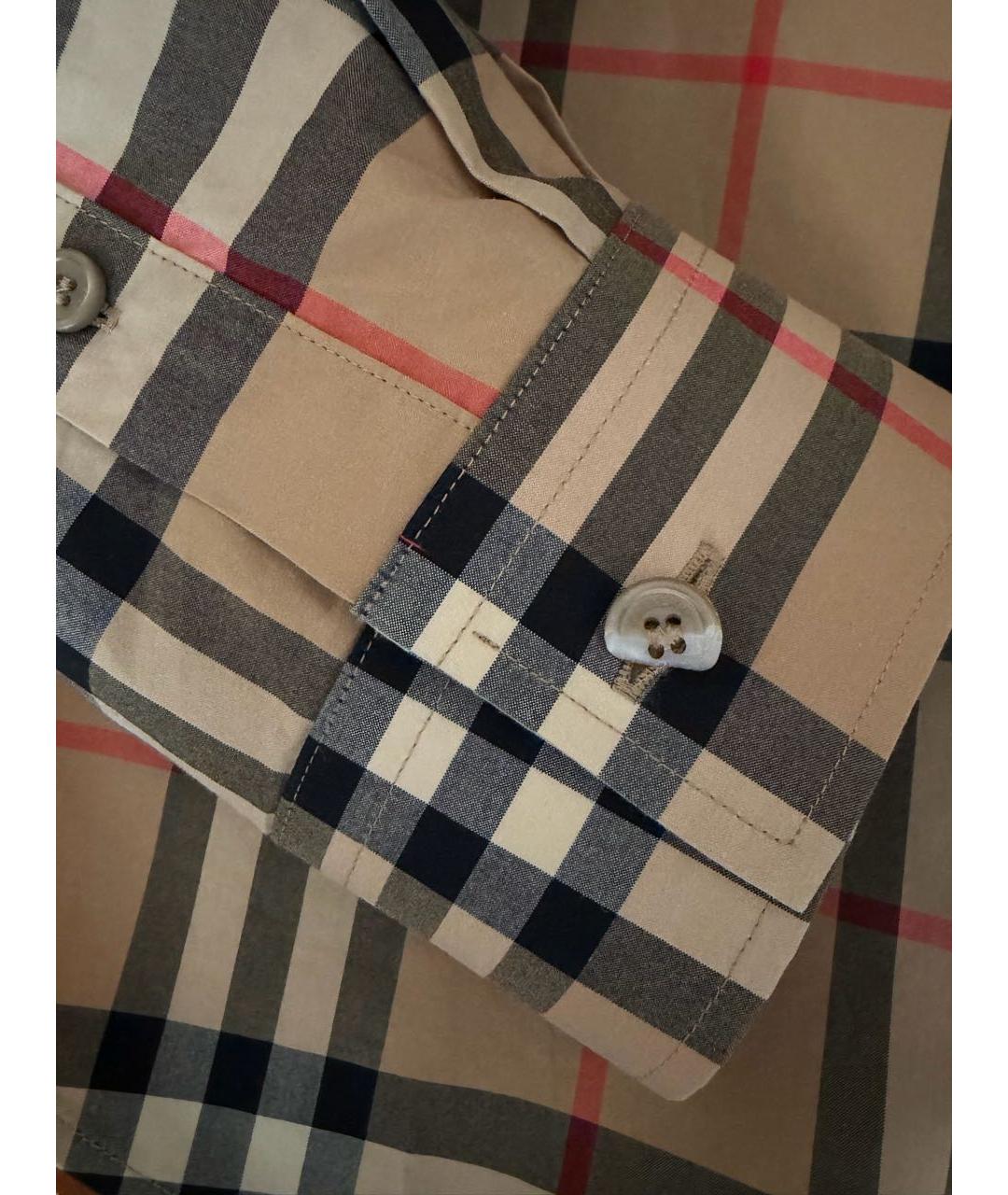 BURBERRY Мульти хлопковая кэжуал рубашка, фото 7