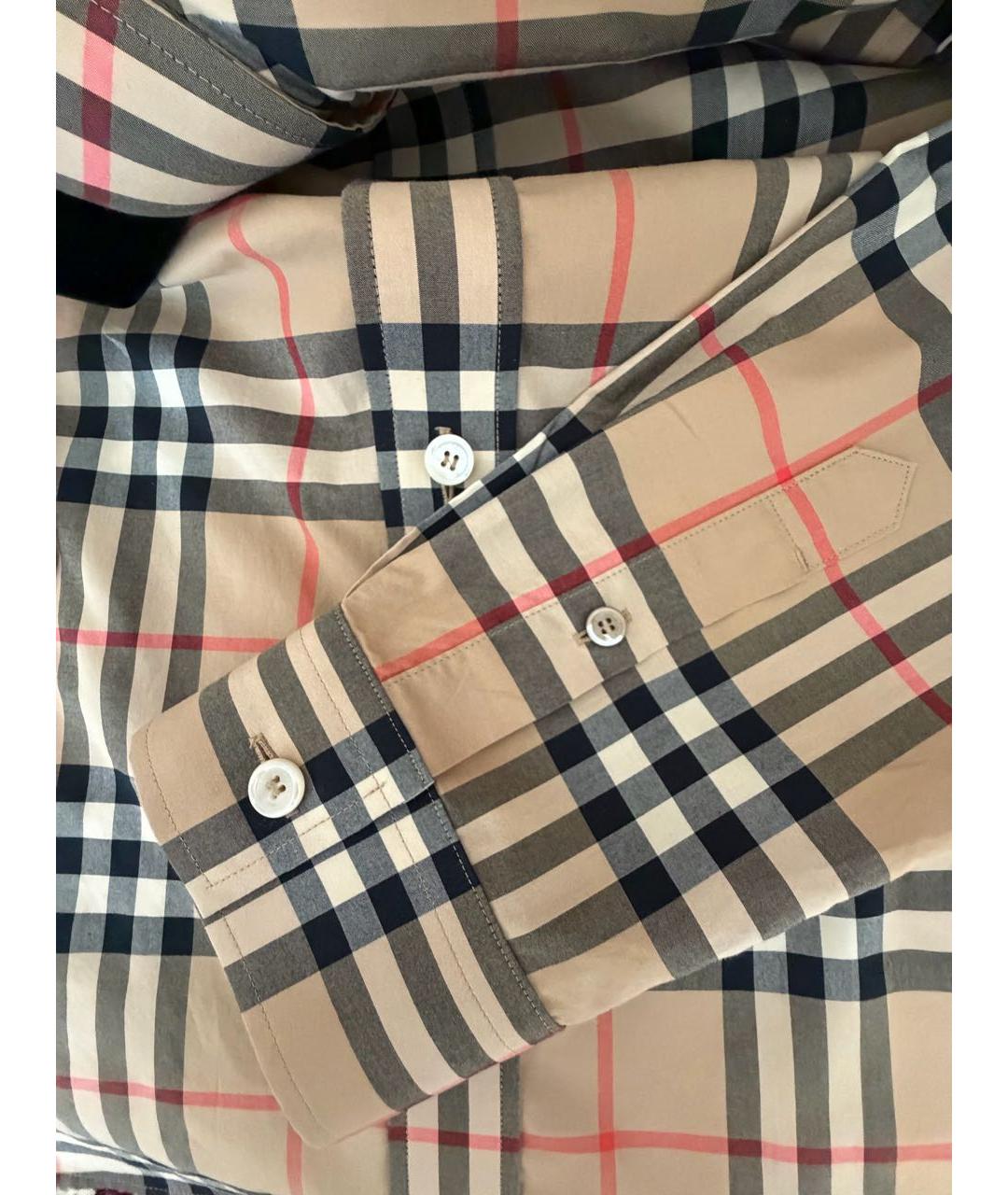 BURBERRY Мульти хлопковая кэжуал рубашка, фото 4