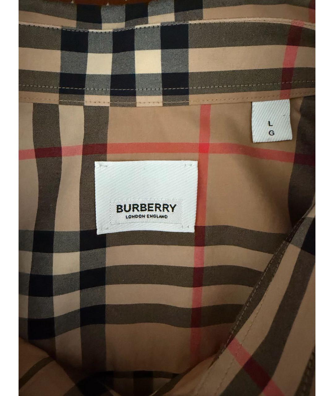 BURBERRY Мульти хлопковая кэжуал рубашка, фото 3