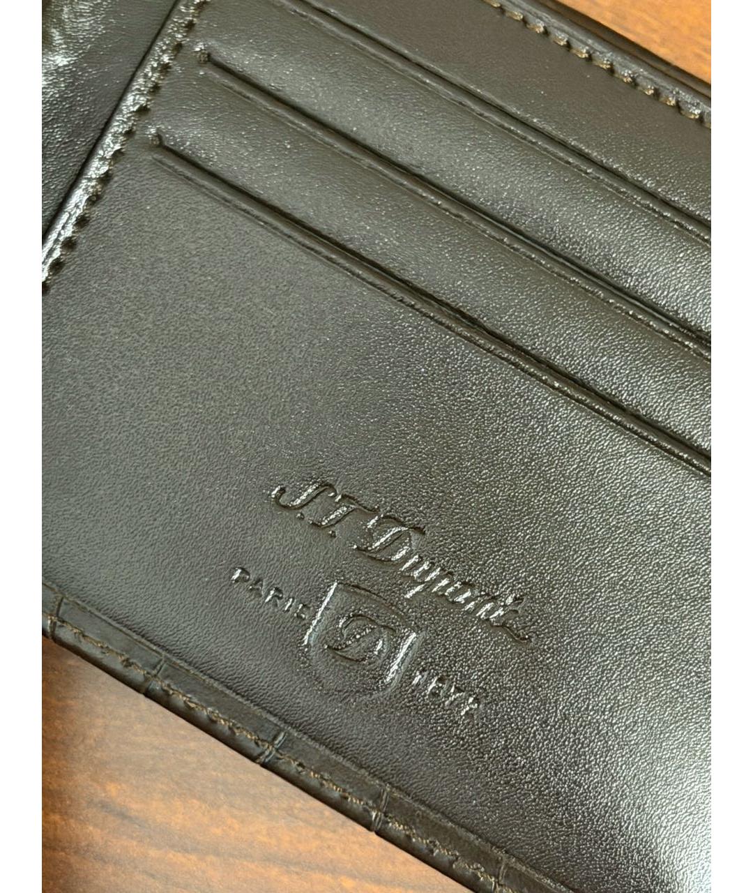 DUPONT Коричневый кошелек из экзотической кожи, фото 7