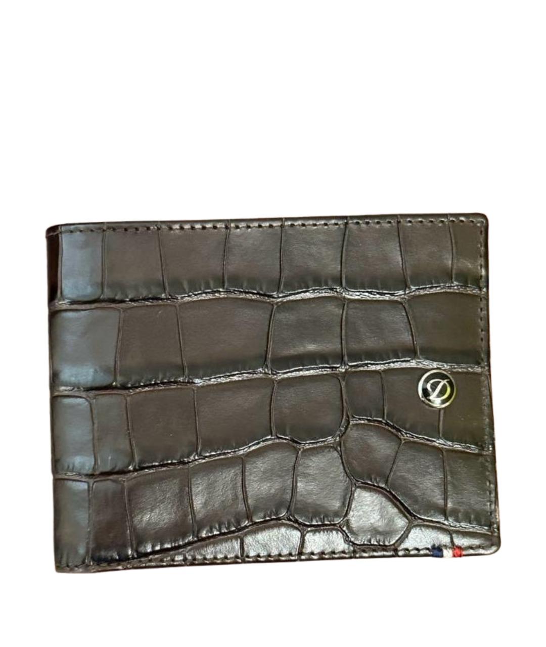 DUPONT Коричневый кошелек из экзотической кожи, фото 1