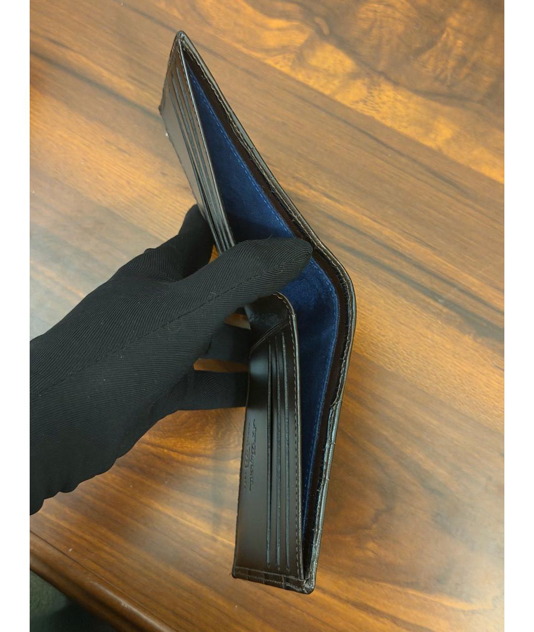 DUPONT Коричневый кошелек из экзотической кожи, фото 3