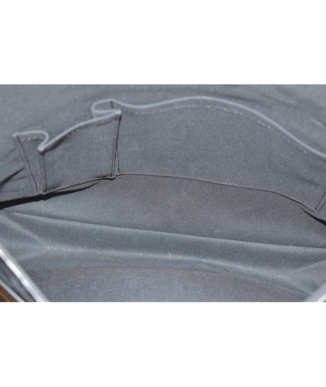 LOUIS VUITTON Черная кожаная сумка на плечо, фото 4