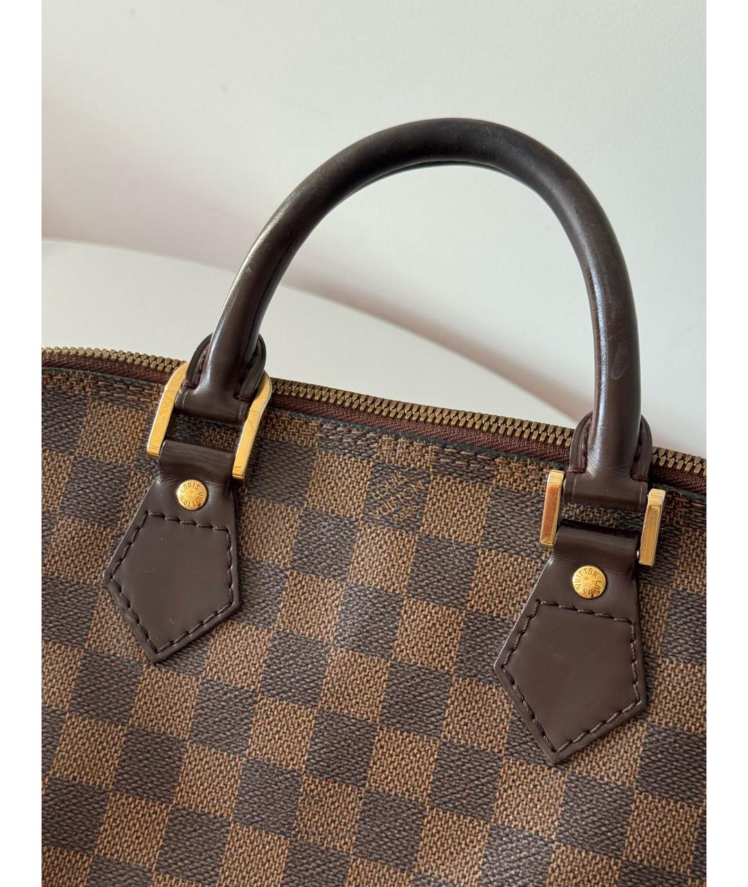 LOUIS VUITTON Коричневая сумка с короткими ручками, фото 7