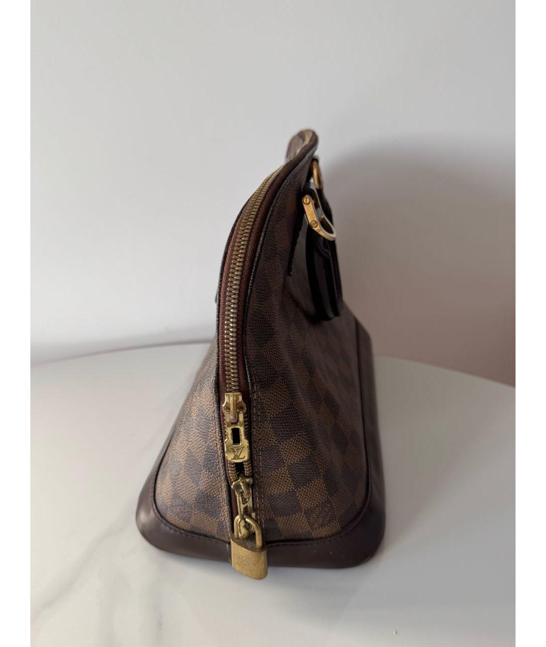 LOUIS VUITTON Коричневая сумка с короткими ручками, фото 5