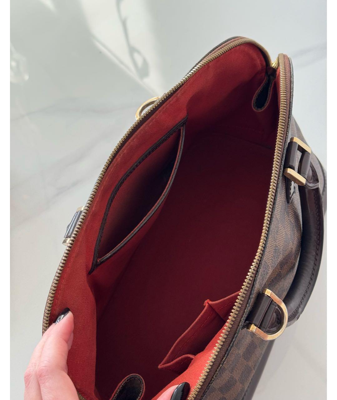 LOUIS VUITTON Коричневая сумка с короткими ручками, фото 4