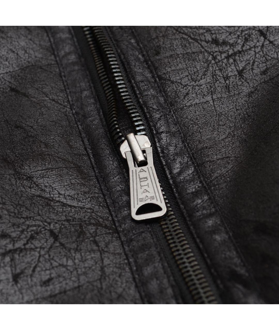 ALPHA INDUSTRIES Черная полиэстеровая дубленка/шуба, фото 6