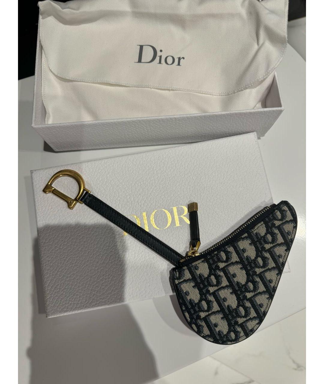 CHRISTIAN DIOR Темно-синий кошелек, фото 3