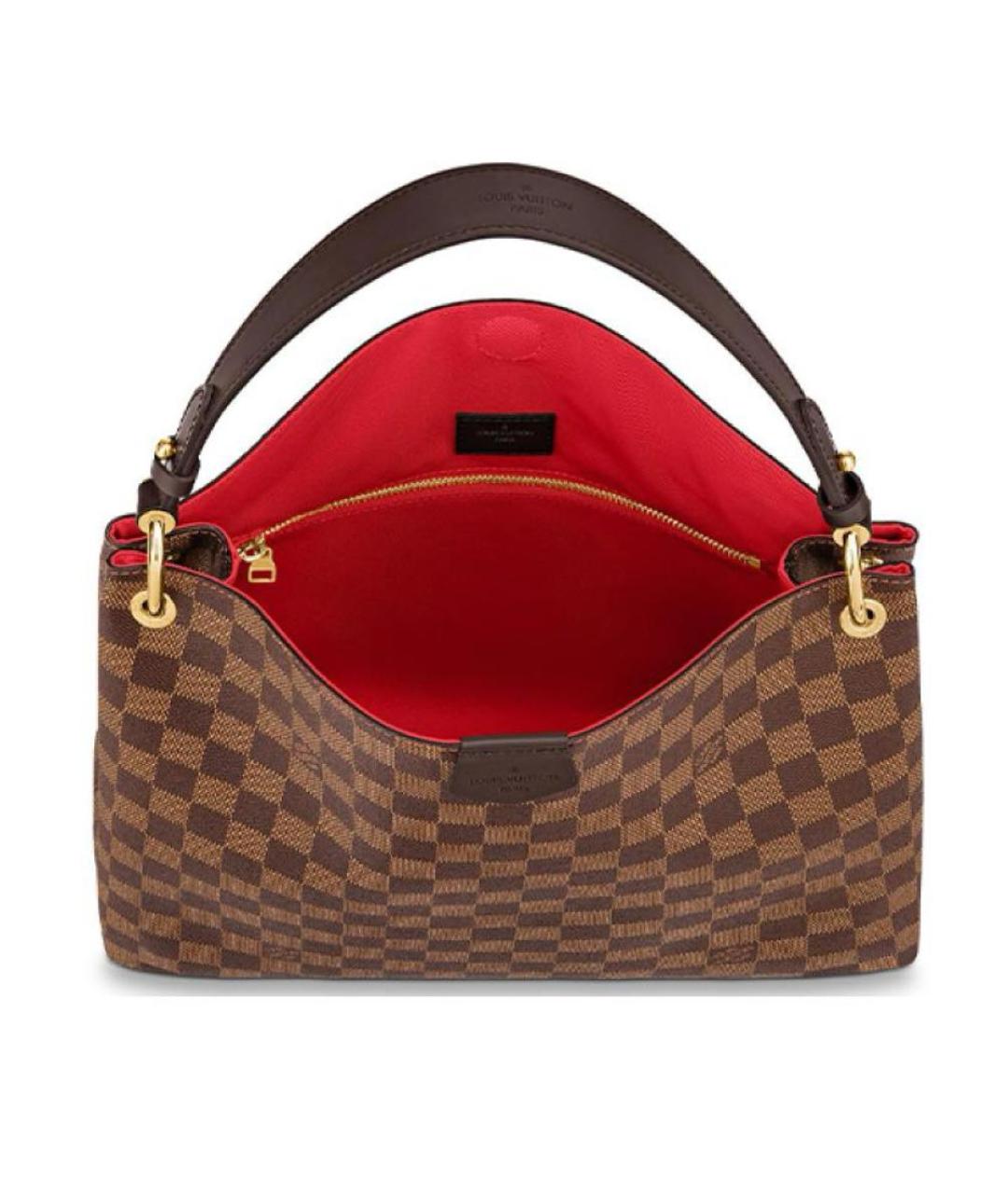 LOUIS VUITTON BEAUTY Коричневая сумка тоут, фото 6