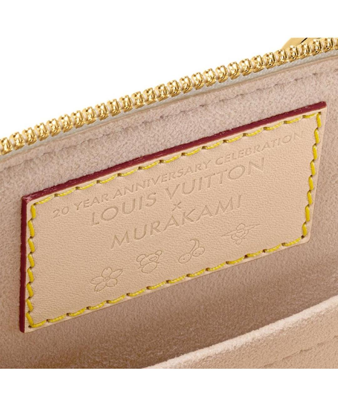 LOUIS VUITTON Белая кожаная сумка с короткими ручками, фото 6