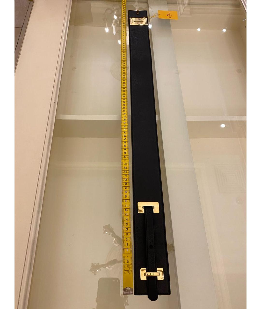 ETRO Черный кожаный ремень, фото 6