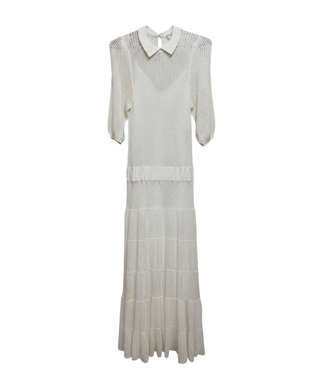 VALENTINO Белое хлопковое повседневное платье, фото 1