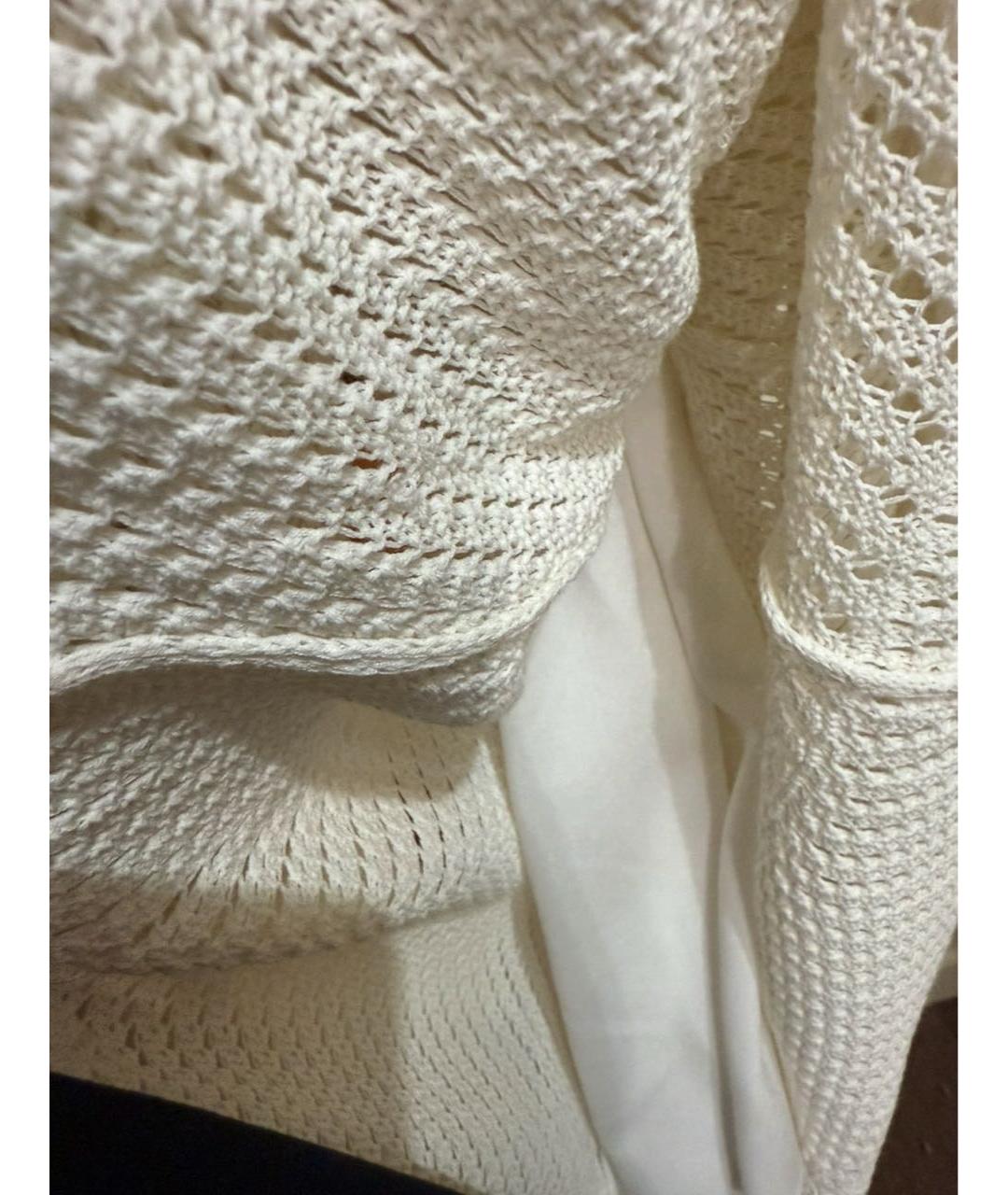 VALENTINO Белое хлопковое повседневное платье, фото 6