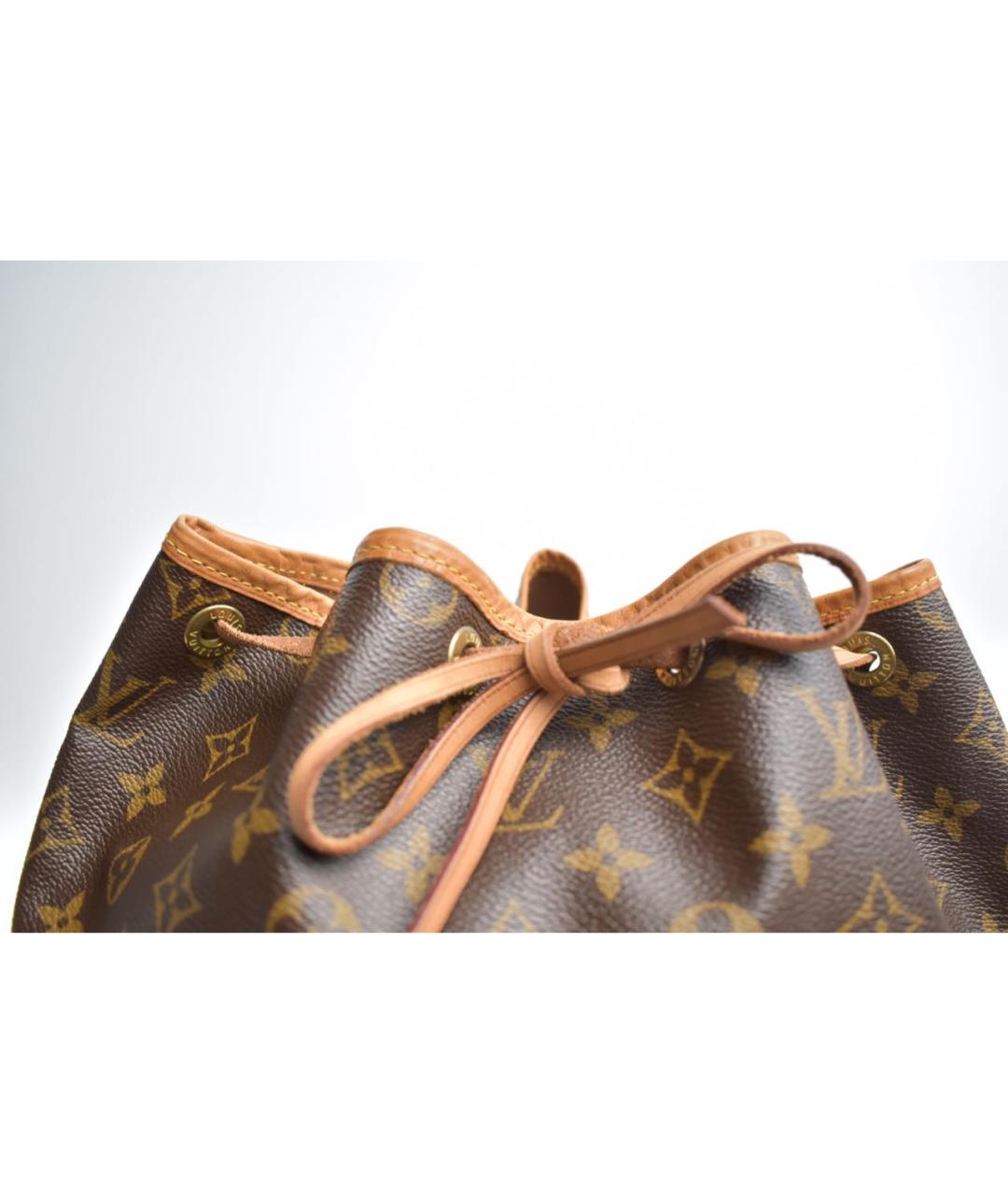 LOUIS VUITTON Коричневая кожаная сумка через плечо, фото 6