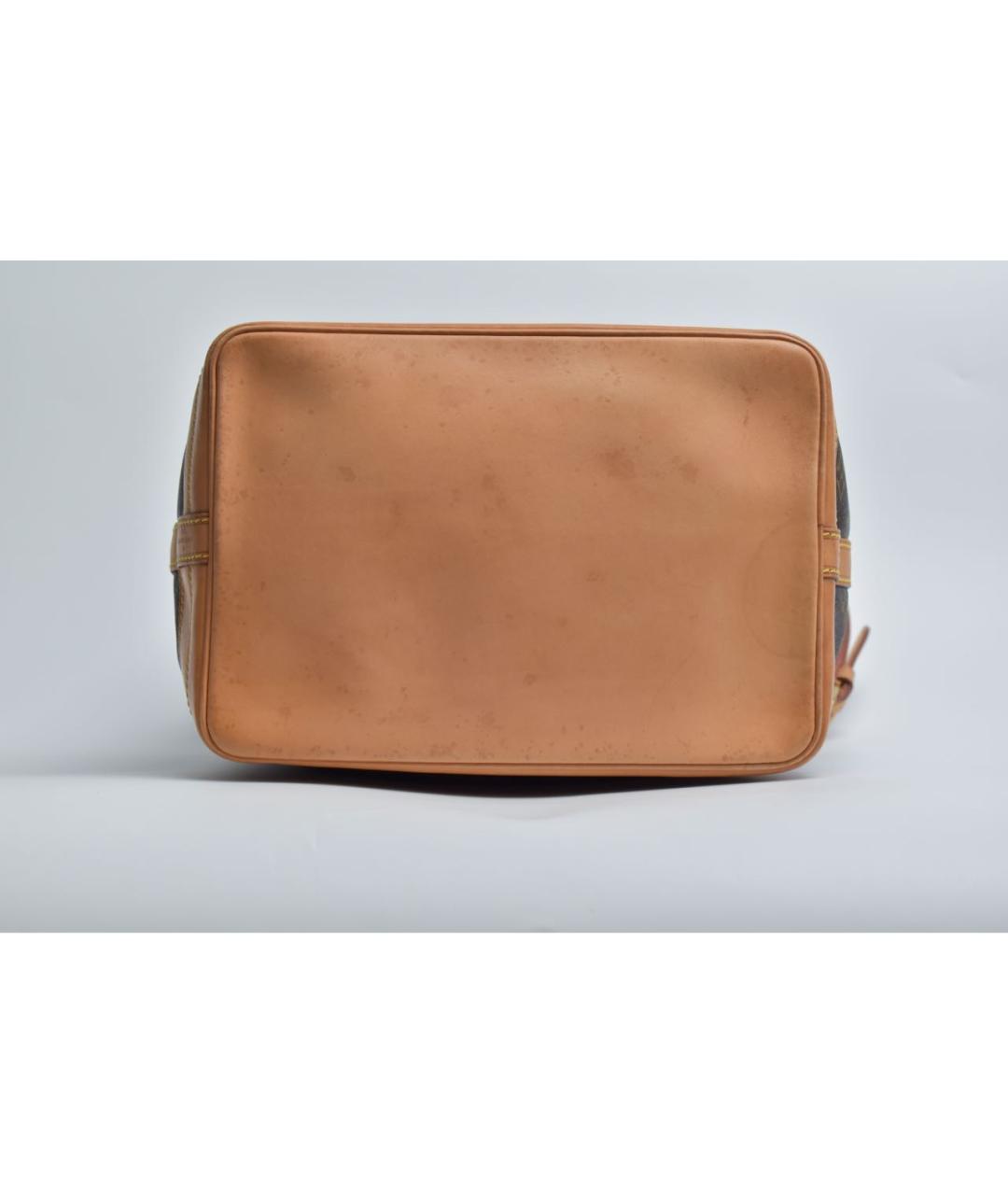 LOUIS VUITTON Коричневая кожаная сумка через плечо, фото 5