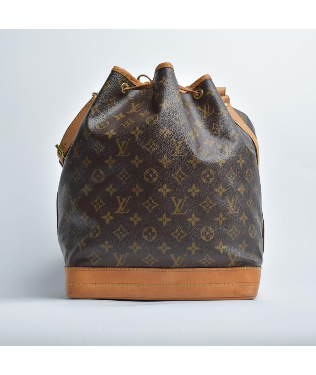 LOUIS VUITTON Коричневая кожаная сумка через плечо, фото 3