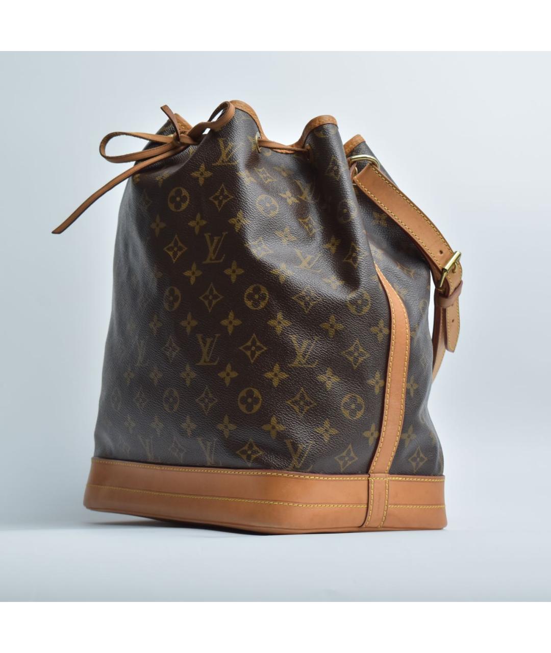 LOUIS VUITTON Коричневая кожаная сумка через плечо, фото 2