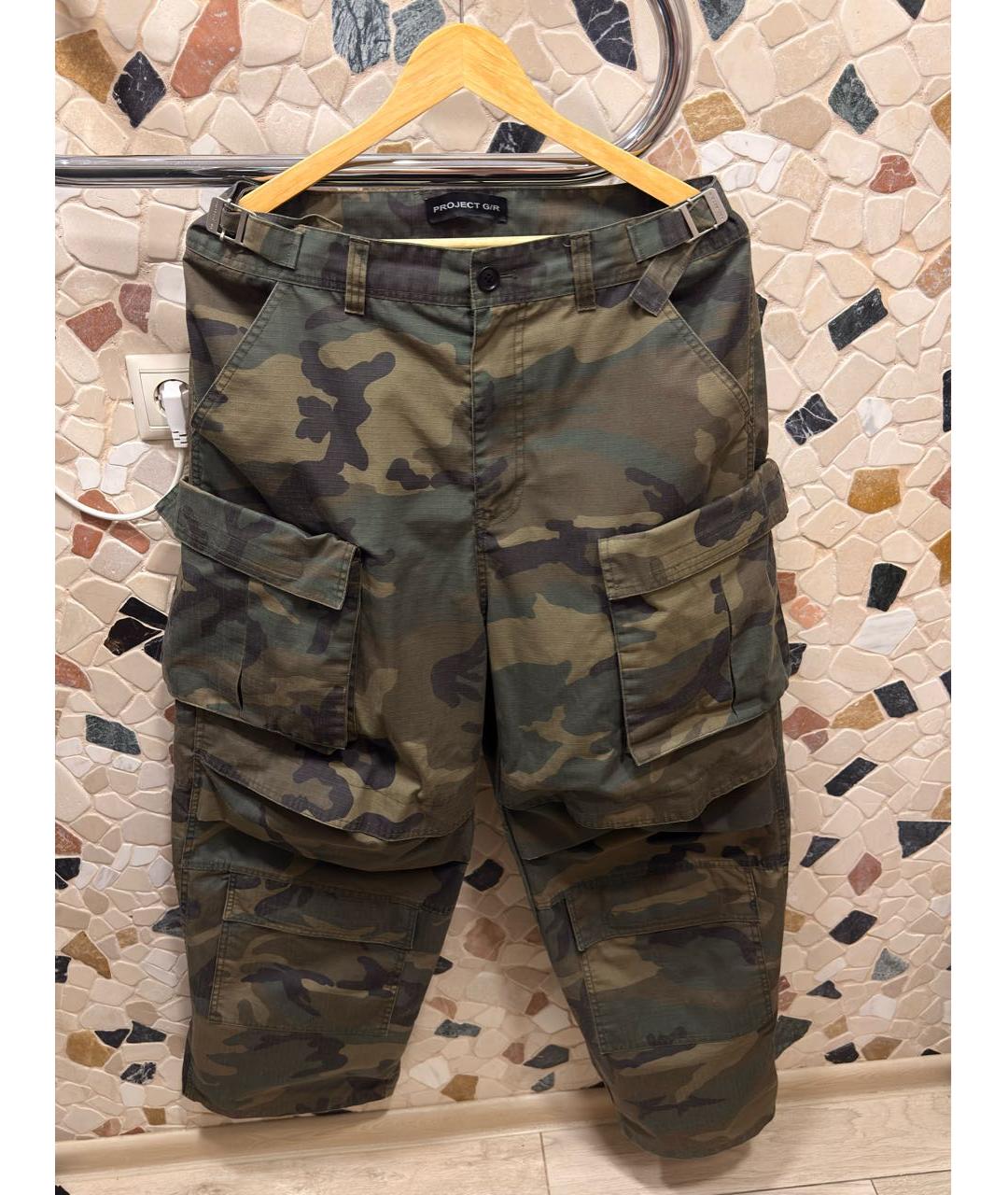 GRAILZ PROJECT G/R Хаки хлопковые повседневные брюки, фото 6