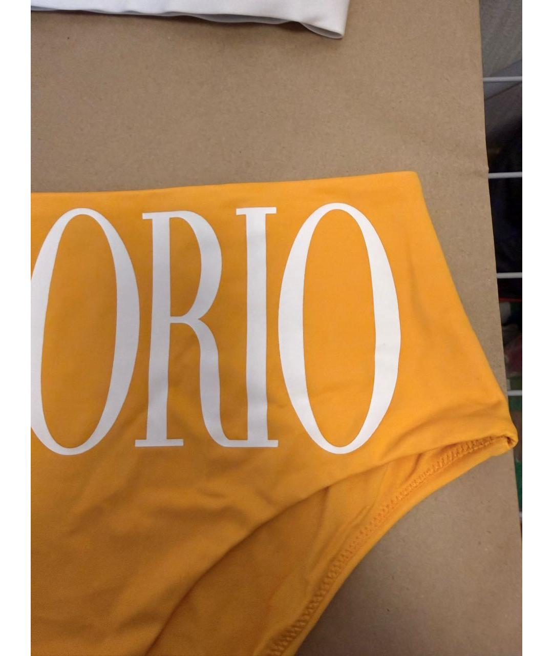 EMPORIO ARMANI Оранжевый полиэстеровый купальник, фото 3