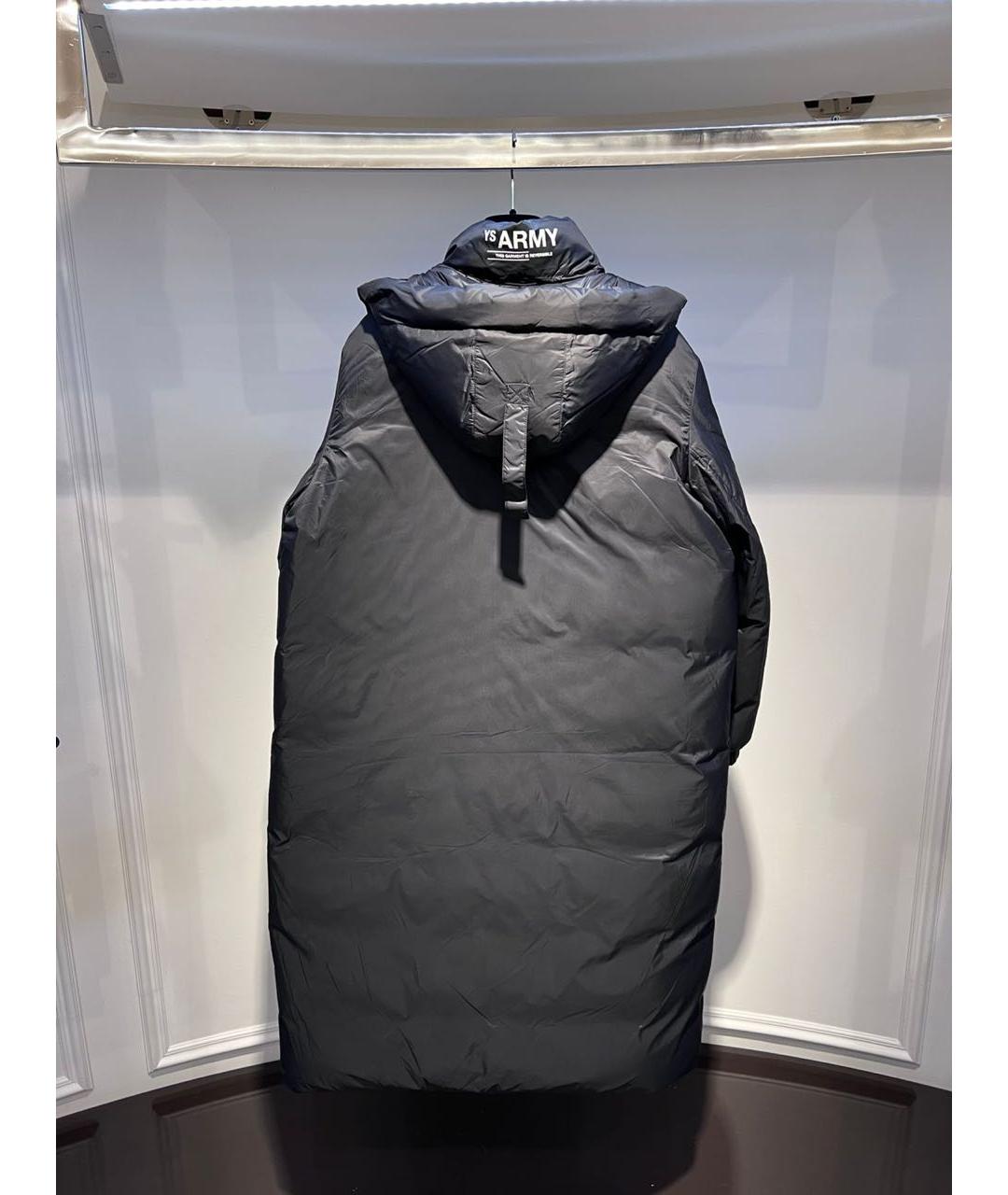 ARMY YVES SALOMON Черный полиамидовый пуховик, фото 2