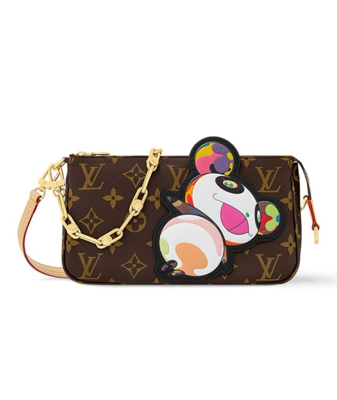 LOUIS VUITTON Коричневая сумка с короткими ручками, фото 7