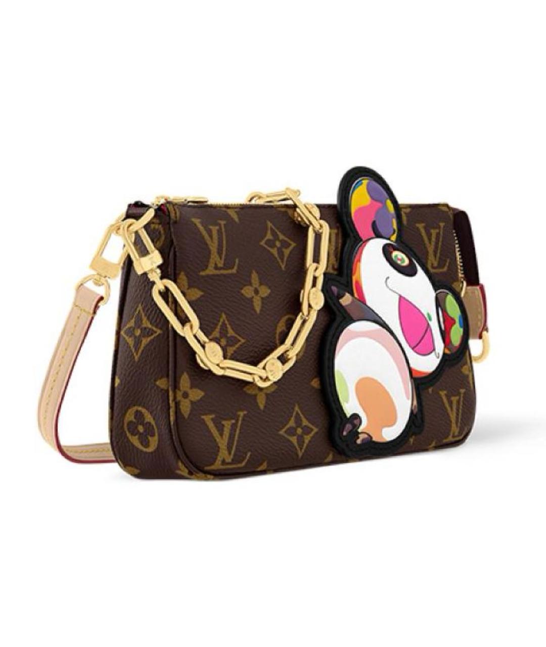 LOUIS VUITTON Коричневая сумка с короткими ручками, фото 3