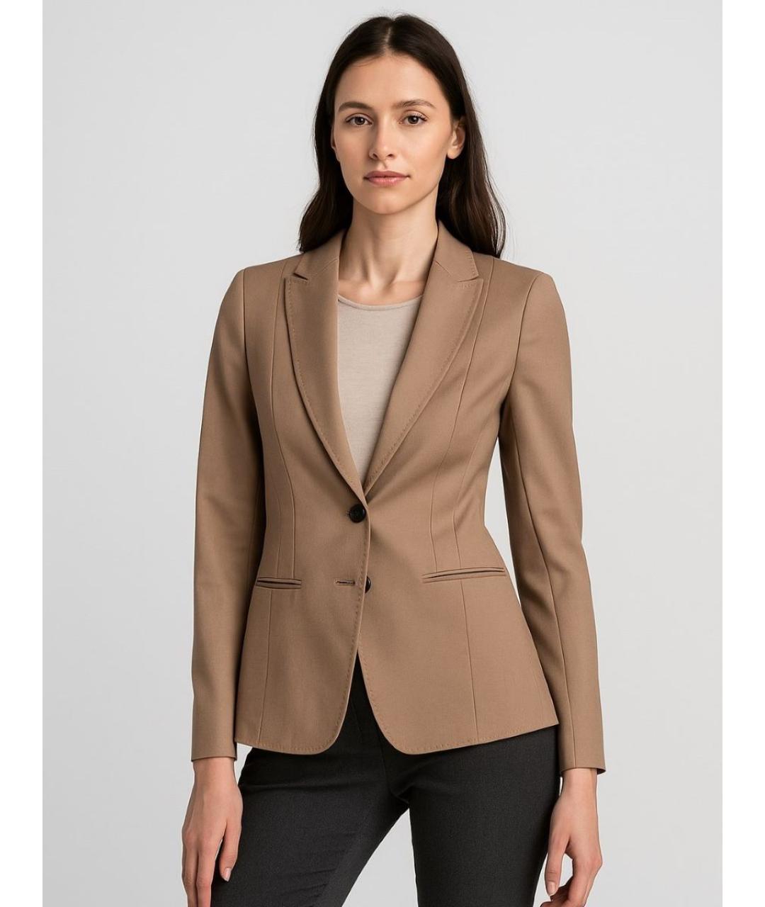 HUGO BOSS Бежевый жакет/пиджак, фото 7