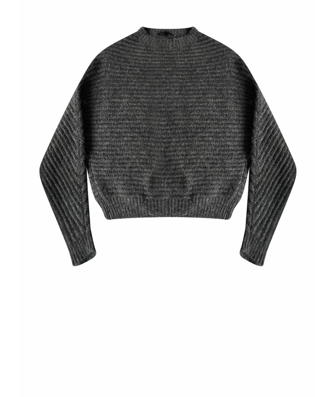 MAJE Серый шерстяной джемпер / свитер, фото 1