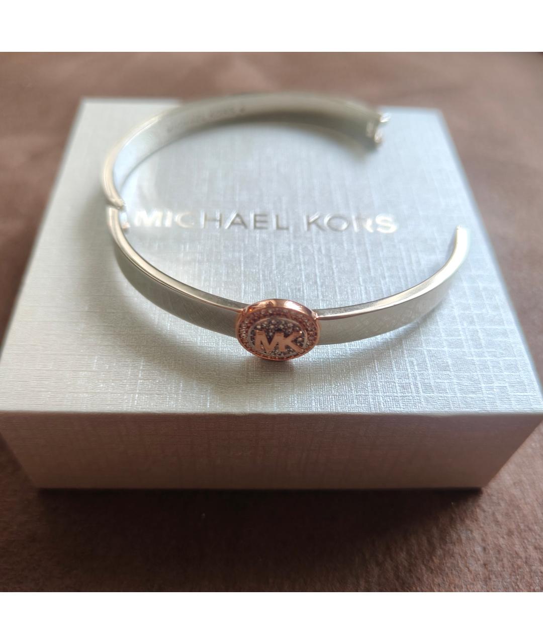 MICHAEL KORS Серебрянный металлический браслет, фото 5