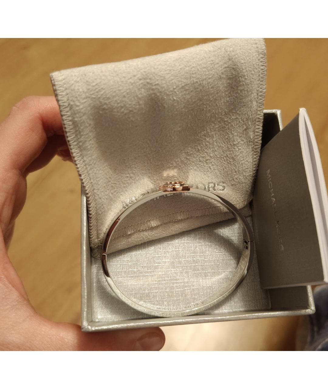 MICHAEL KORS Серебрянный металлический браслет, фото 3