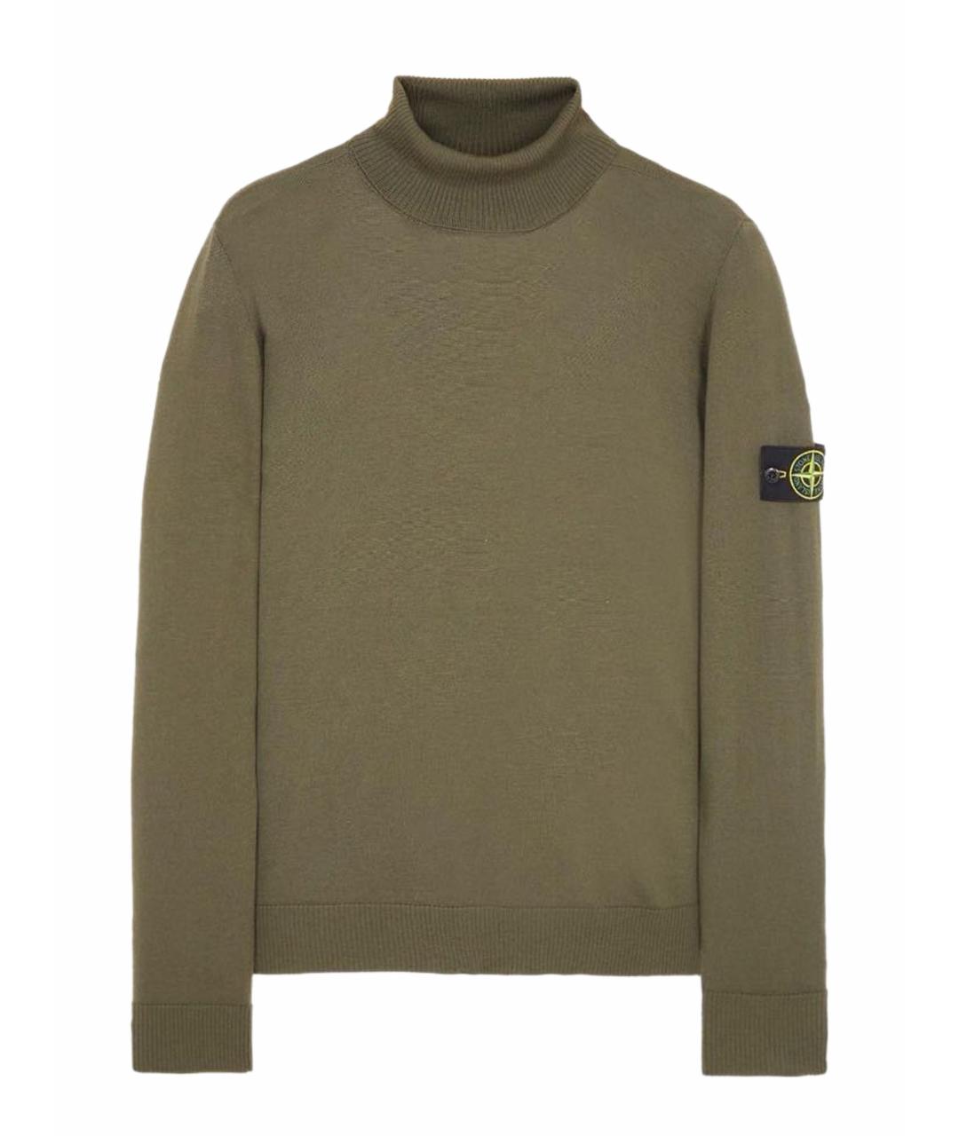 STONE ISLAND Хаки водолазка, фото 1