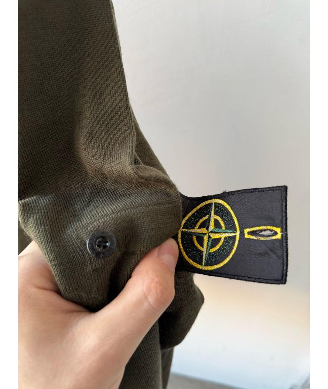 STONE ISLAND Хаки водолазка, фото 5