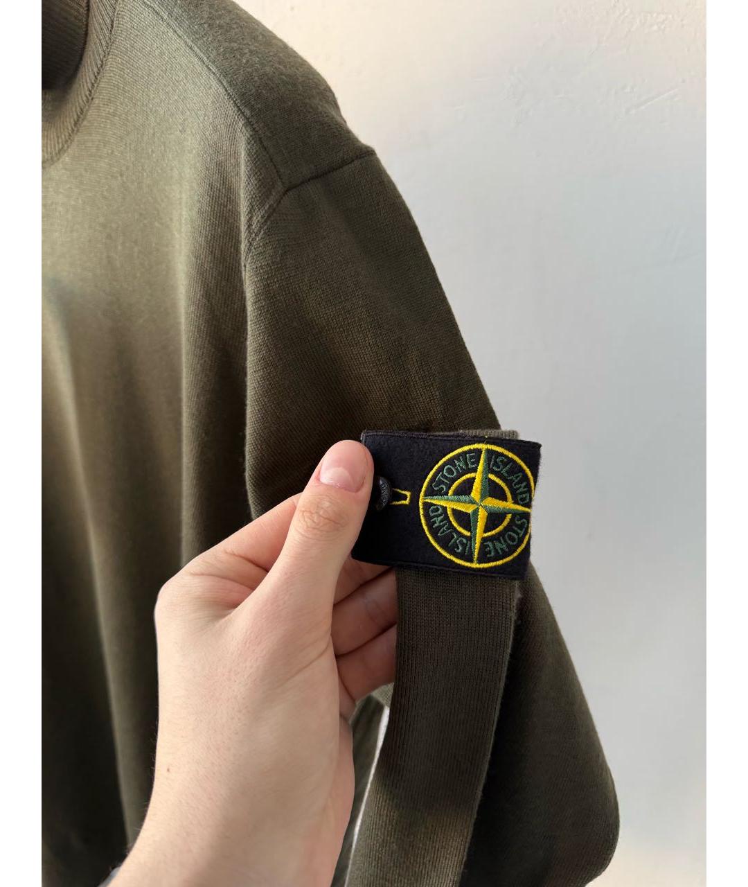 STONE ISLAND Хаки водолазка, фото 4
