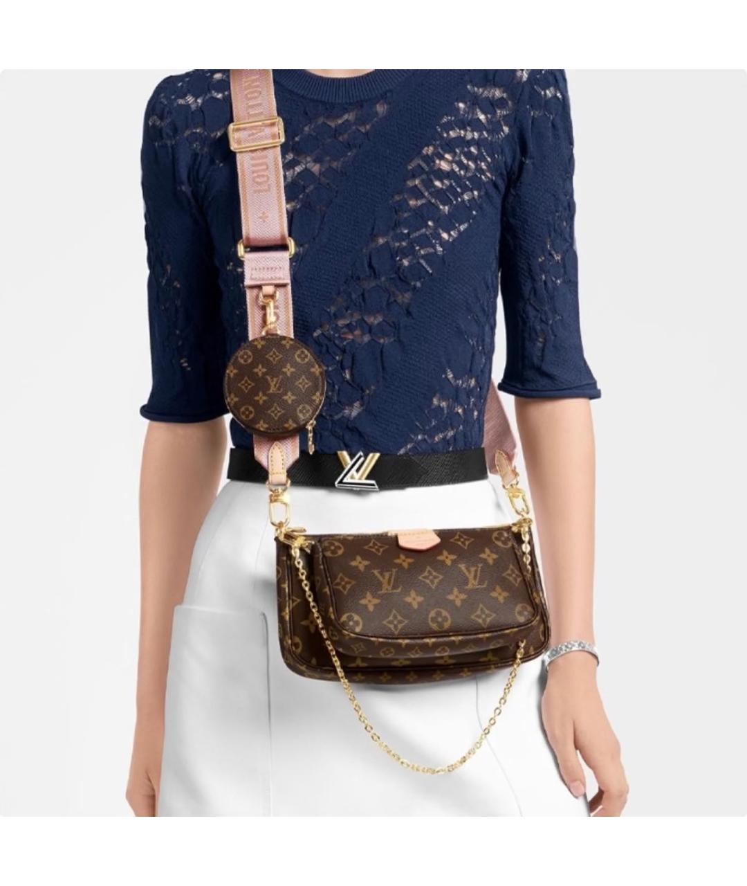 LOUIS VUITTON Коричневая сумка с короткими ручками, фото 2