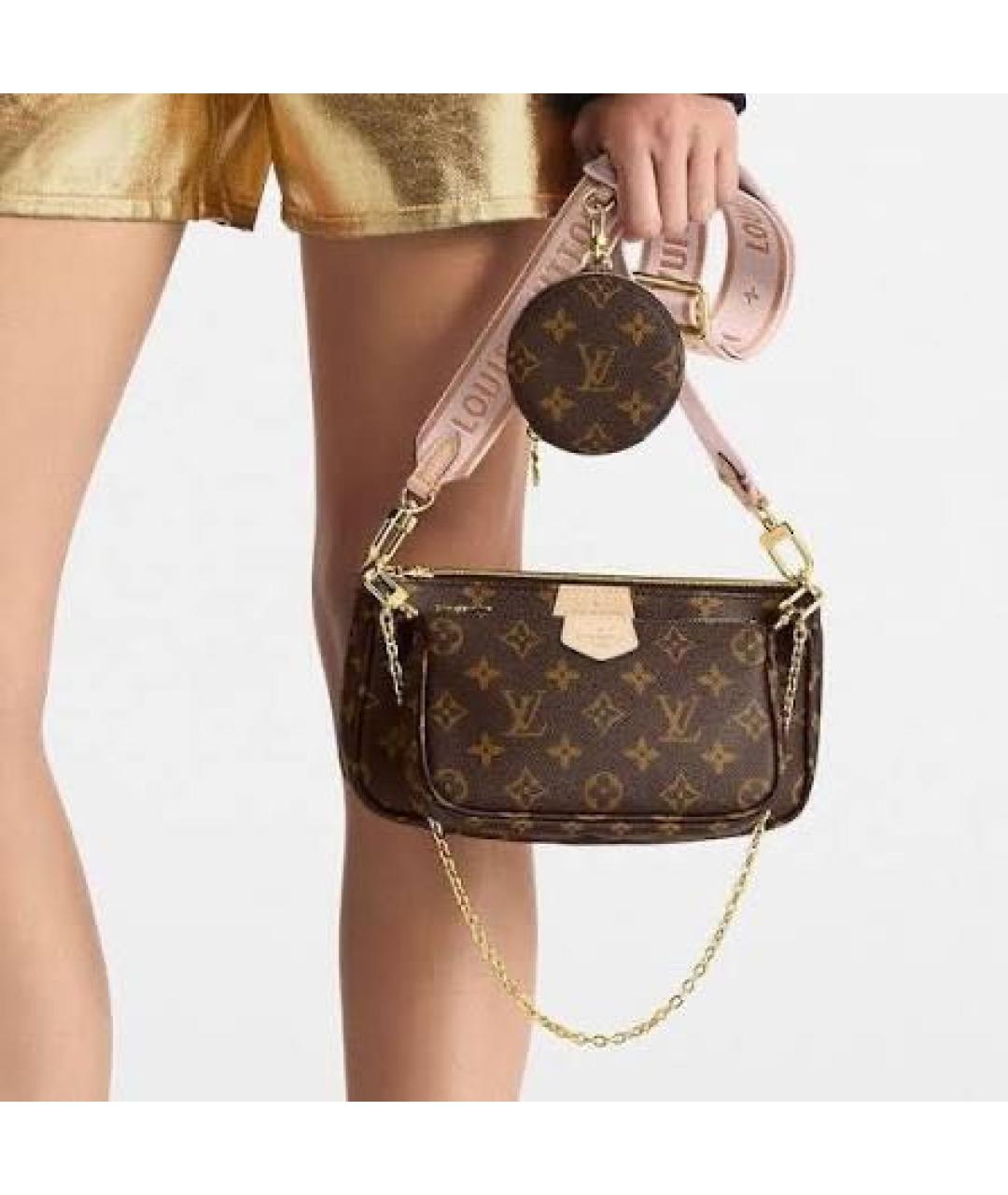 LOUIS VUITTON Коричневая сумка с короткими ручками, фото 3