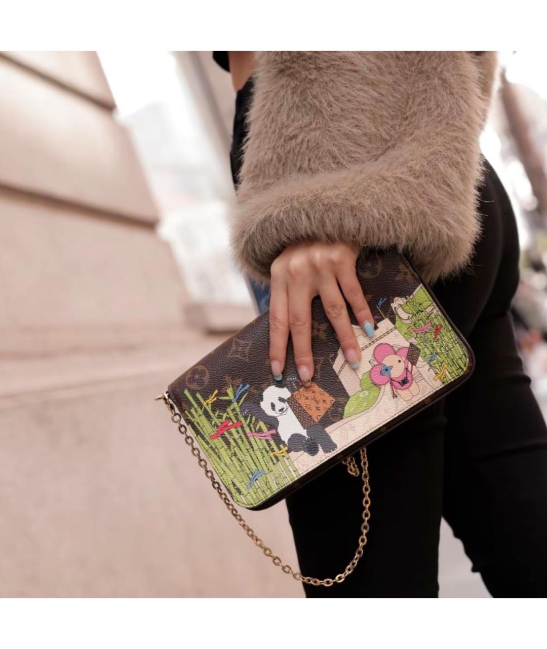 LOUIS VUITTON Коричневая сумка с короткими ручками, фото 2