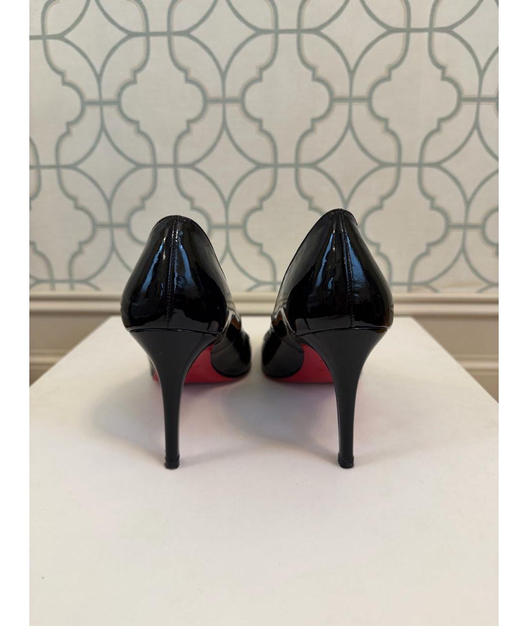 CHRISTIAN LOUBOUTIN Черные туфли из лакированной кожи, фото 4
