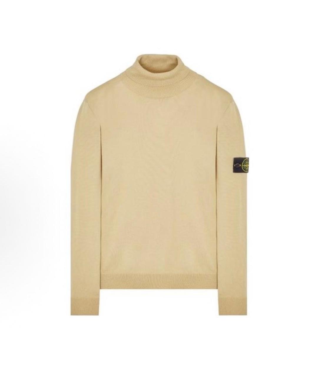 STONE ISLAND Бежевая водолазка, фото 9