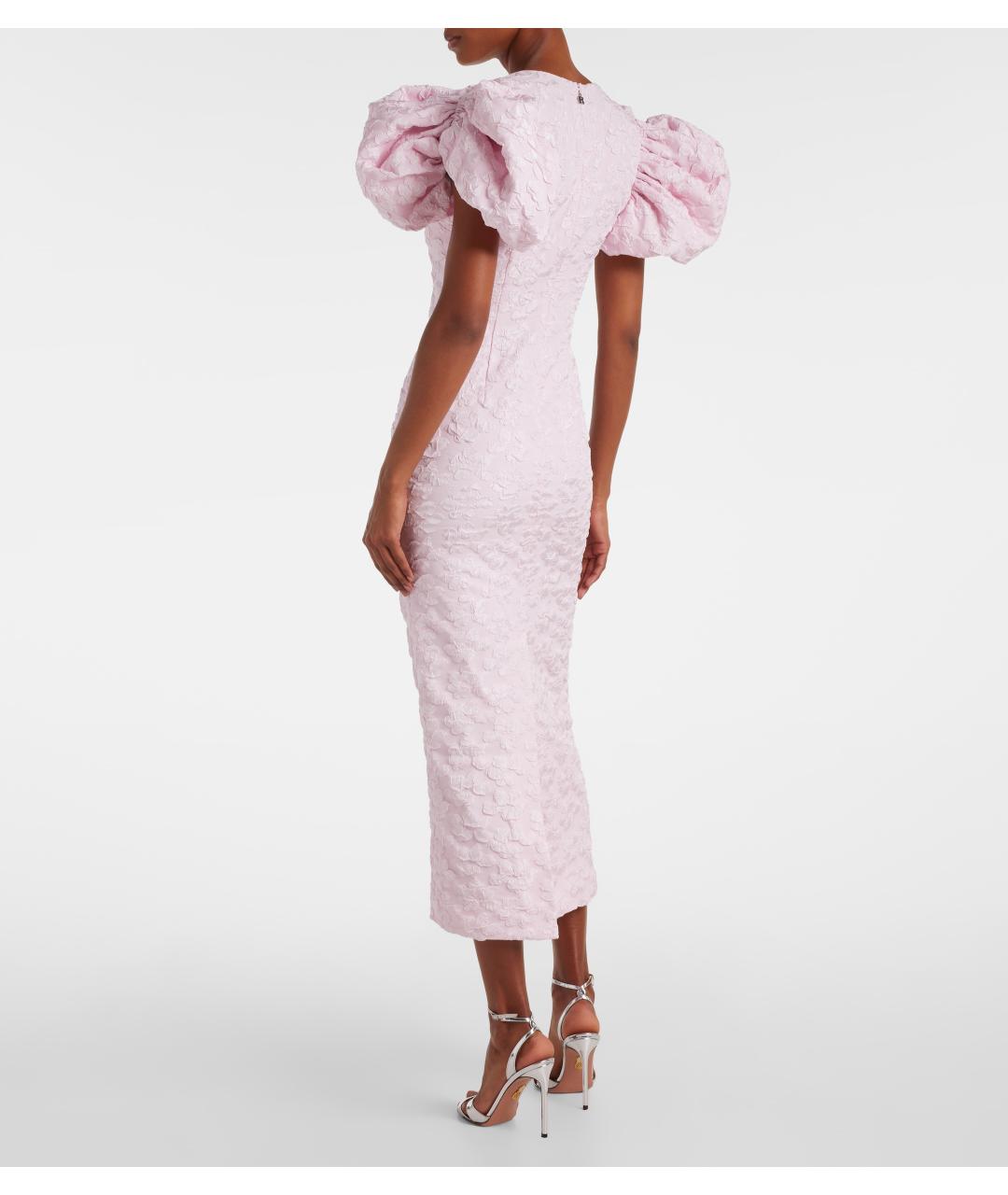 ROTATE Розовое полиэстеровое коктейльное платье, фото 6