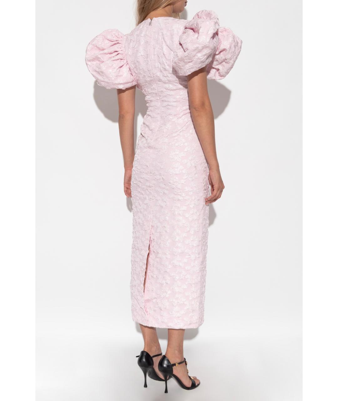 ROTATE Розовое полиэстеровое коктейльное платье, фото 4