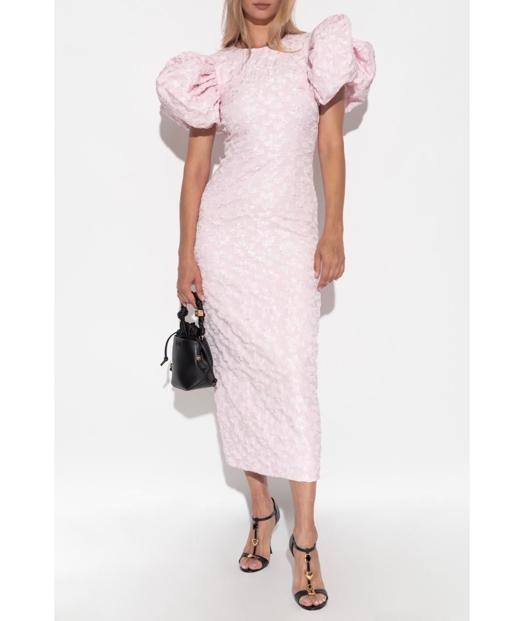 ROTATE Розовое полиэстеровое коктейльное платье, фото 2