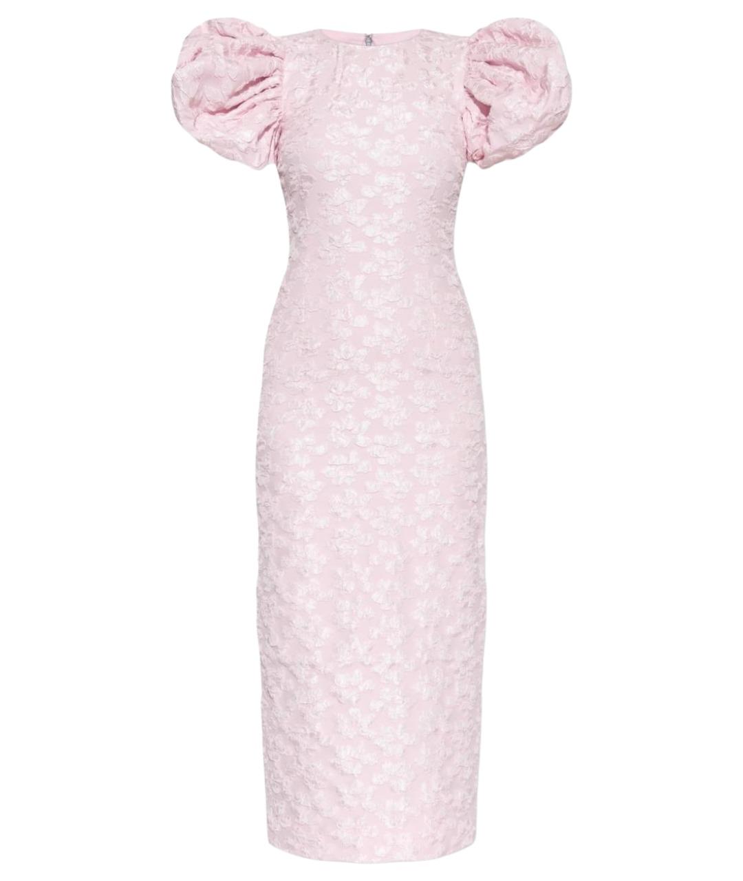 ROTATE Розовое полиэстеровое коктейльное платье, фото 1