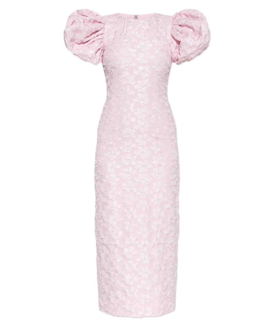ROTATE Розовое полиэстеровое коктейльное платье, фото 10