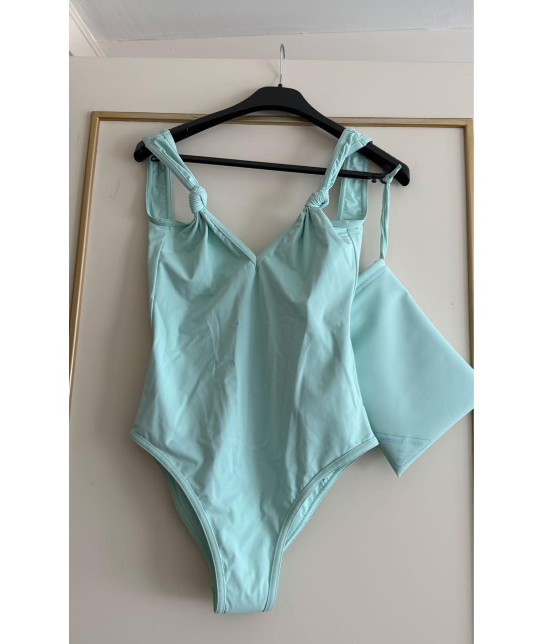 BOTTEGA VENETA Голубой полиамидовый купальник, фото 2