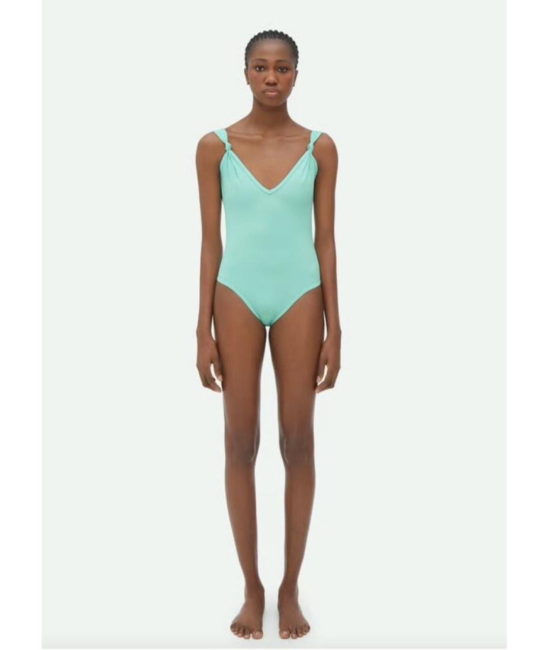 BOTTEGA VENETA Голубой полиамидовый купальник, фото 4